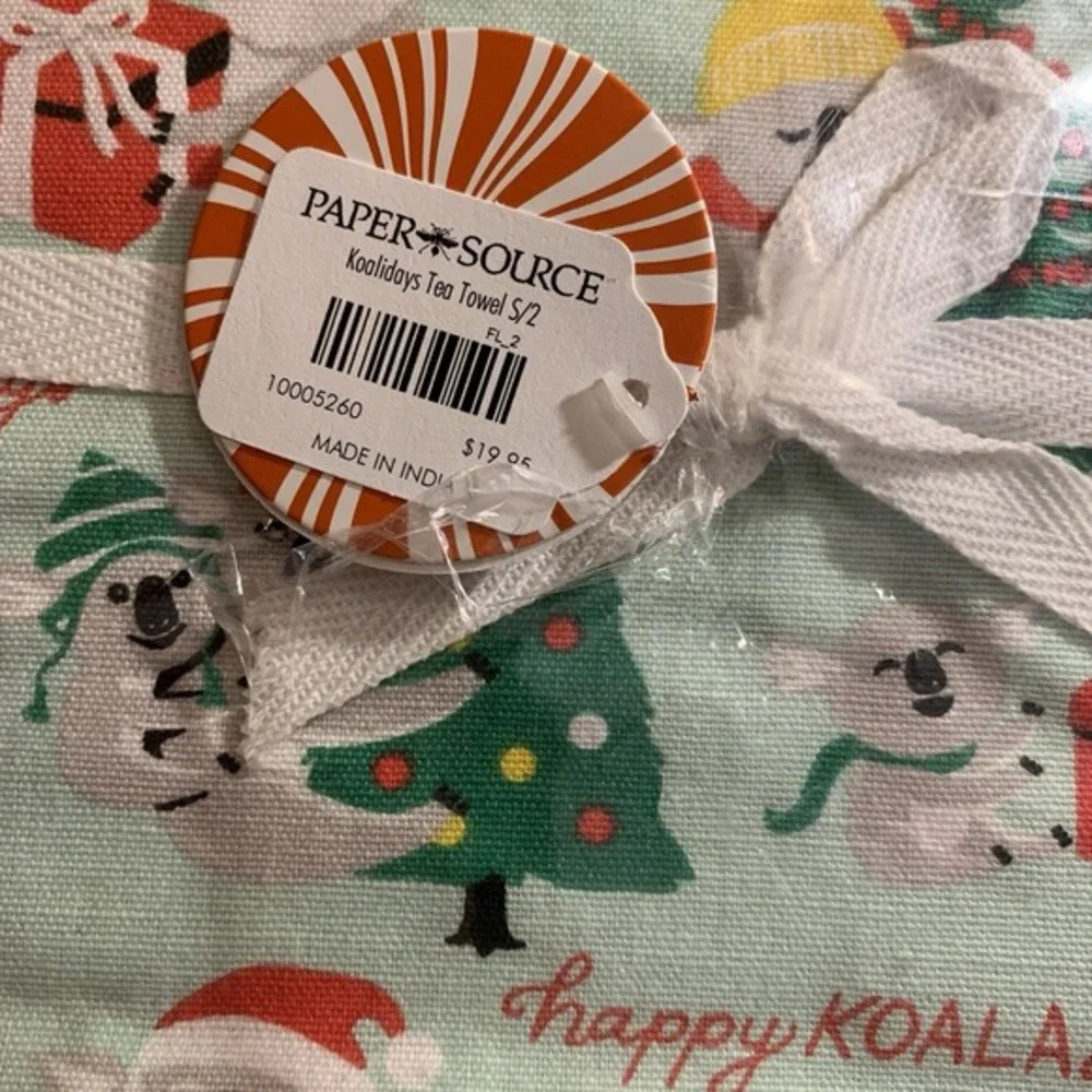 Koala Tea Towels Christmas Bundle Of 3 Paper Source Set Of 2 Koalidays Kitchen‎